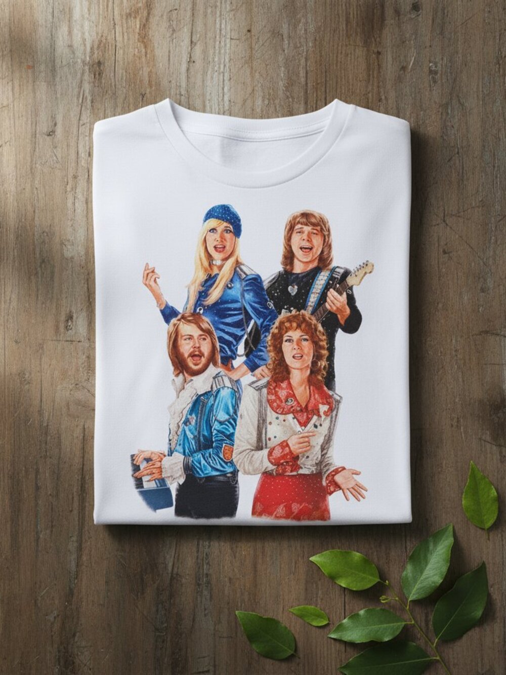 ABBA Museum Stockholm Disco Pop Icon Vintage Graphic White T-Shirt